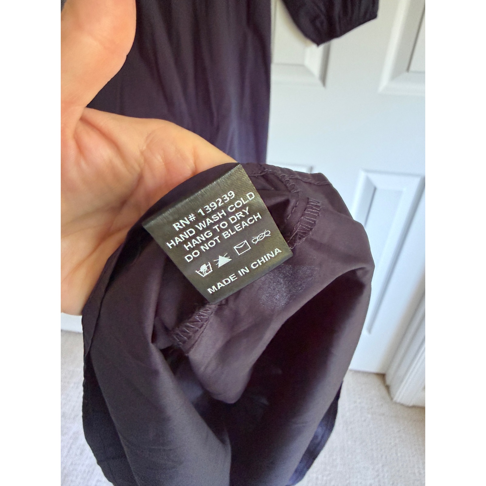 Tuckernuck Lyles Maxi Dress Women Size Medium Navy Cotton Belted — image 8 of 8